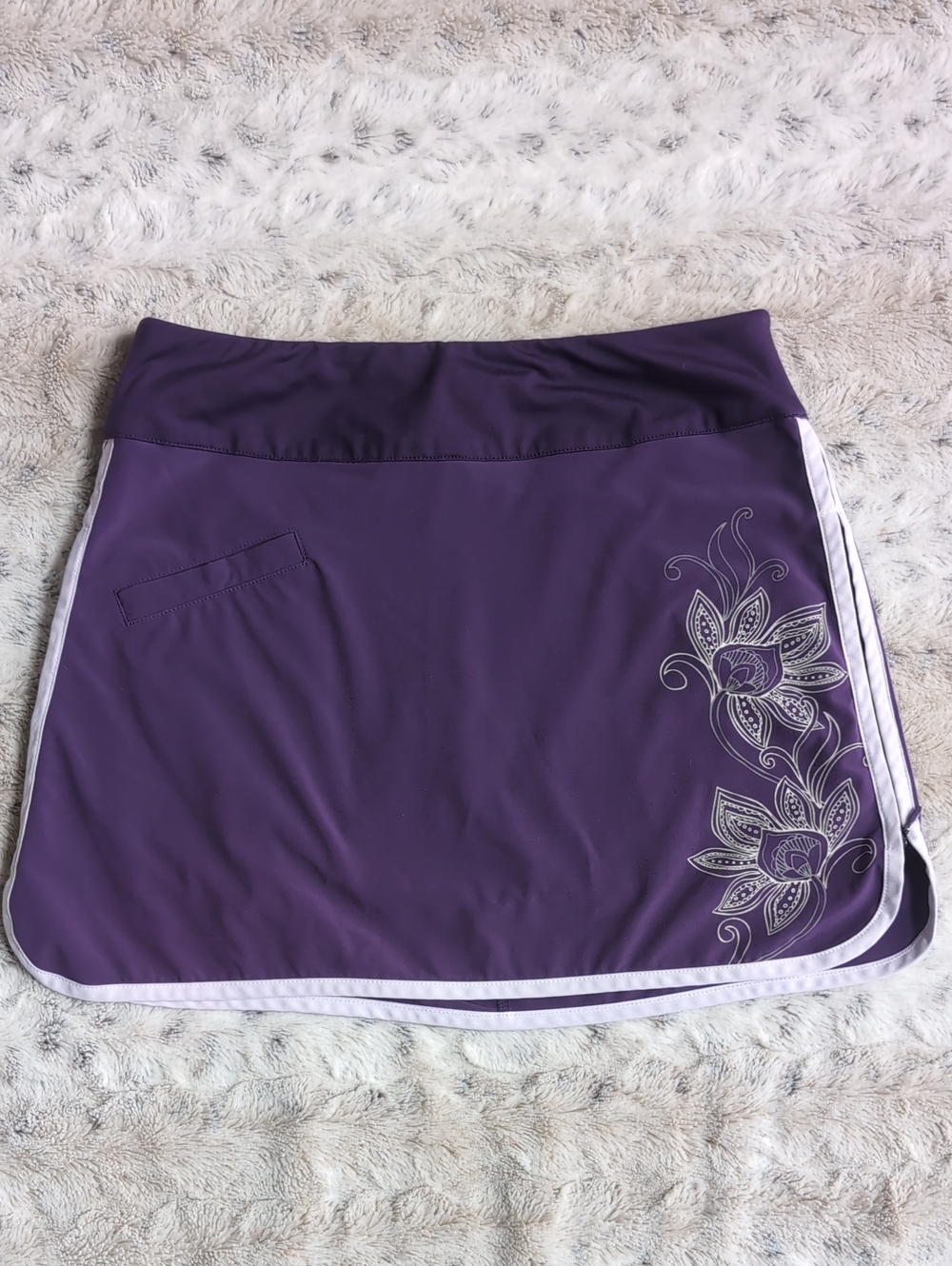 Athleta Swift Zip Purple Skort